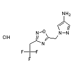 1-{[3-(2,2,2-trifluoroethyl)-1,2,4-oxadiazol-5-yl]methyl}-1H-pyrazol-4-amine hydrochloride