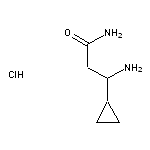 3-amino-3-cyclopropylpropanamide hydrochloride