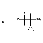 2-cyclopropyl-1,1,1-trifluoropropan-2-amine hydrochloride