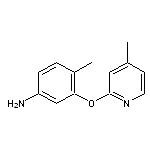 4-methyl-3-[(4-methylpyridin-2-yl)oxy]aniline