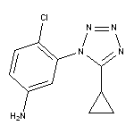 4-chloro-3-(5-cyclopropyl-1H-1,2,3,4-tetrazol-1-yl)aniline