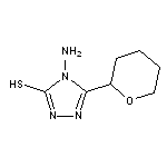 4-amino-3-(oxan-2-yl)-4,5-dihydro-1H-1,2,4-triazole-5-thione