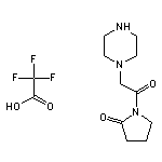 1-[2-(piperazin-1-yl)acetyl]pyrrolidin-2-one, 2,2,2-trifluoroacetic acid