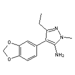 4-(1,3-benzodioxol-5-yl)-3-ethyl-1-methyl-1H-pyrazol-5-amine