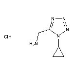 (1-cyclopropyl-1H-1,2,3,4-tetrazol-5-yl)methanamine hydrochloride