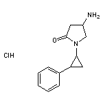 4-amino-1-(2-phenylcyclopropyl)pyrrolidin-2-one hydrochloride