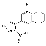 4-(8-bromo-2,3-dihydro-1,4-benzodioxin-6-yl)-1H-pyrrole-3-carboxylic acid