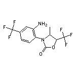 3-[2-amino-4-(trifluoromethyl)phenyl]-4-methyl-5-(trifluoromethyl)-1,3-oxazolidin-2-one