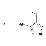 4-(methylsulfanyl)-1H-pyrazol-3-amine hydrochloride