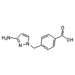 4-[(3-amino-1H-pyrazol-1-yl)methyl]benzoic acid