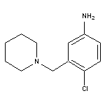 4-chloro-3-(piperidin-1-ylmethyl)aniline