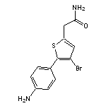 2-[5-(4-aminophenyl)-4-bromothiophen-2-yl]acetamide