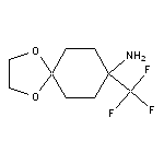 8-(trifluoromethyl)-1,4-dioxaspiro[4.5]decan-8-amine