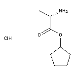 cyclopentyl (2S)-2-aminopropanoate hydrochloride