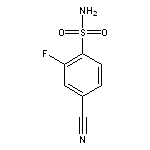 4-Cyano-2-fluorobenzenesulfonamide