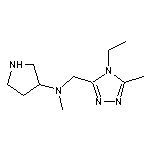 N-[(4-ethyl-5-methyl-4H-1,2,4-triazol-3-yl)methyl]-N-methylpyrrolidin-3-amine