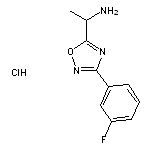 1-[3-(3-fluorophenyl)-1,2,4-oxadiazol-5-yl]ethan-1-amine hydrochloride