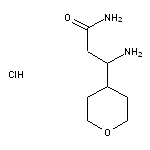 3-amino-3-(oxan-4-yl)propanamide hydrochloride