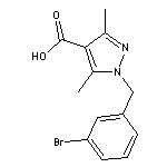 1-[(3-bromophenyl)methyl]-3,5-dimethyl-1H-pyrazole-4-carboxylic acid