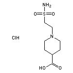 1-(2-sulfamoylethyl)piperidine-4-carboxylic acid hydrochloride