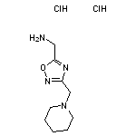 [3-(piperidin-1-ylmethyl)-1,2,4-oxadiazol-5-yl]methanamine dihydrochloride