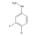 (4-chloro-3-fluorophenyl)hydrazine