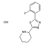 2-[5-(2-fluorophenyl)-1,3,4-oxadiazol-2-yl]piperidine hydrochloride