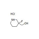 3-Fluoro-3-(hydroxymethyl)piperidine Hydrochloride