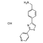 {4-[2-(pyridin-4-yl)-1,3-thiazol-4-yl]phenyl}methanamine hydrochloride