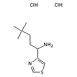 4,4-dimethyl-1-(1,3-thiazol-4-yl)pentan-1-amine dihydrochloride