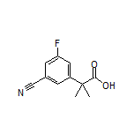 2-(3-Cyano-5-fluorophenyl)-2-methylpropanoic Acid