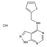 N-(thiophen-2-ylmethyl)-1H-pyrazolo[3,4-d]pyrimidin-4-amine hydrochloride