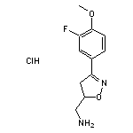 [3-(3-fluoro-4-methoxyphenyl)-4,5-dihydro-1,2-oxazol-5-yl]methanamine hydrochloride