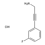 3-(3-fluorophenyl)prop-2-yn-1-amine hydrochloride