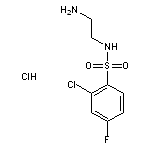 N-(2-aminoethyl)-2-chloro-4-fluorobenzene-1-sulfonamide hydrochloride