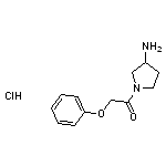 1-(3-aminopyrrolidin-1-yl)-2-phenoxyethan-1-one hydrochloride