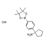 1-[4-(tetramethyl-1,3,2-dioxaborolan-2-yl)phenyl]cyclopentan-1-amine hydrochloride