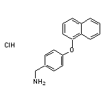 [4-(naphthalen-1-yloxy)phenyl]methanamine hydrochloride