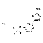 5-[3-(trifluoromethoxy)phenyl]-1,3,4-thiadiazol-2-amine hydrochloride