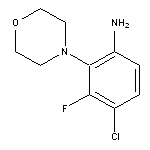 4-chloro-3-fluoro-2-(morpholin-4-yl)aniline