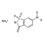 ammonium 6-nitro-1,1,3-trioxo-2,3-dihydro-1$l^{6},2-benzothiazol-2-ide