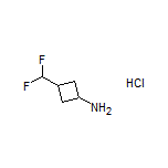 3-(Difluoromethyl)cyclobutanamine Hydrochloride