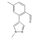 4-methyl-2-(1-methyl-1H-pyrazol-4-yl)benzaldehyde