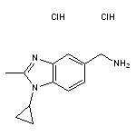 (1-cyclopropyl-2-methyl-1H-1,3-benzodiazol-5-yl)methanamine dihydrochloride