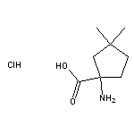 1-amino-3,3-dimethylcyclopentane-1-carboxylic acid hydrochloride