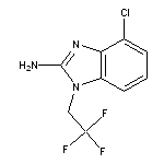 4-chloro-1-(2,2,2-trifluoroethyl)-1H-1,3-benzodiazol-2-amine