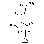 3-(3-aminophenyl)-5-cyclopropyl-5-methylimidazolidine-2,4-dione