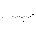 1-aminohept-6-yn-3-ol hydrochloride