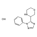 3-(1-phenyl-1H-1,2,4-triazol-5-yl)morpholine hydrochloride