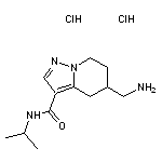 5-(aminomethyl)-N-(propan-2-yl)-4H,5H,6H,7H-pyrazolo[1,5-a]pyridine-3-carboxamide dihydrochloride